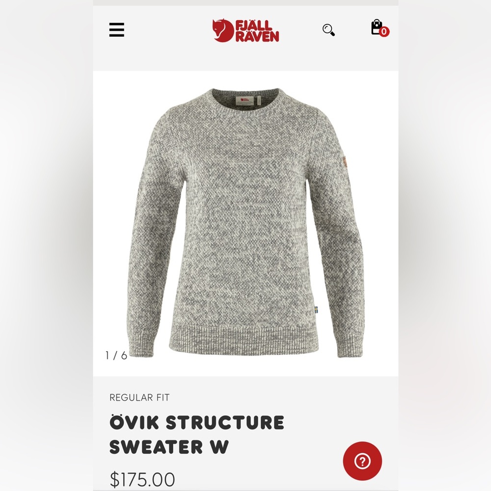 Fjallraven Ovik Sweater XS